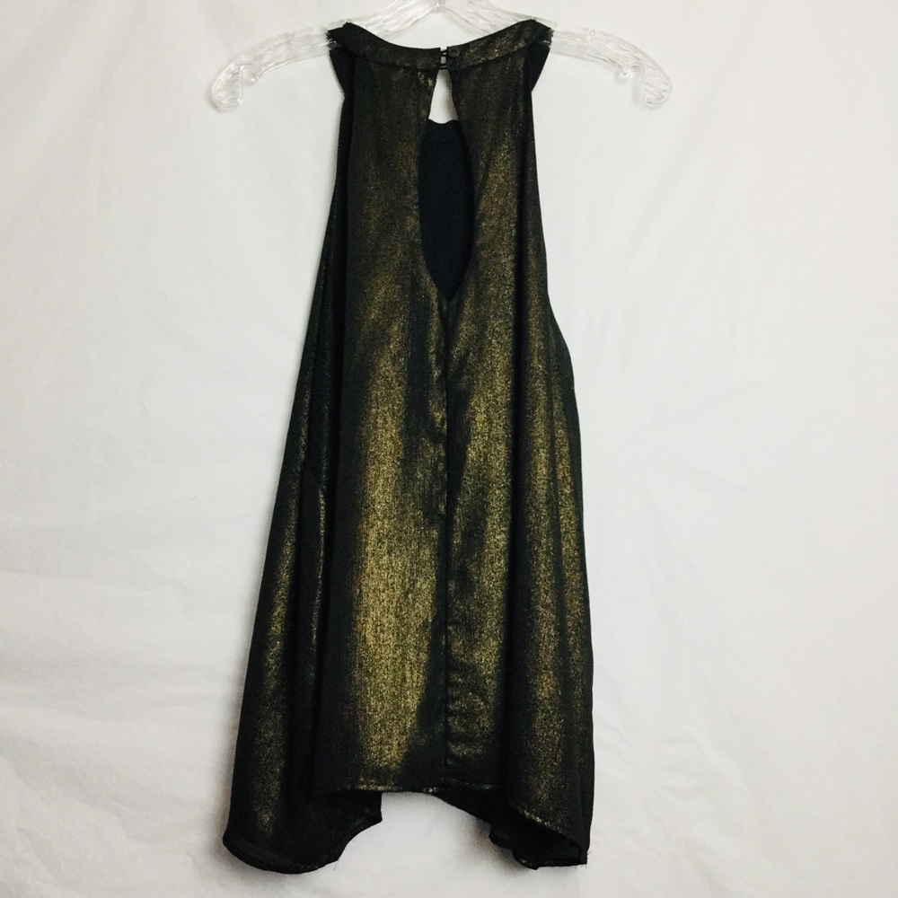 Women’s Forever 21 Gold Black Choker Top Size 3X - Picture 6 of 7